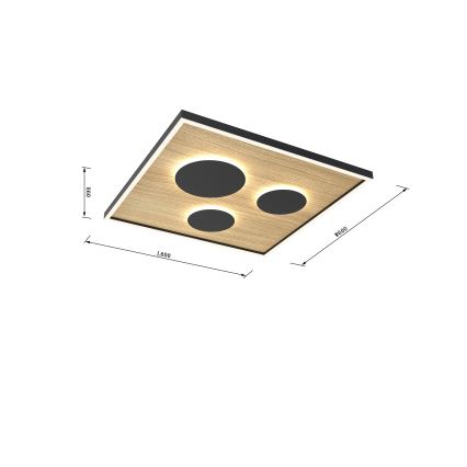 Wofi 9012-306L - Светодиодный потолочный светильник с регулированием яркости DIJON LED/40W/230V