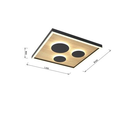 Wofi 9012-306S - Светодиодный регулируемый потолочный светильник DIJON LED/26W/230V