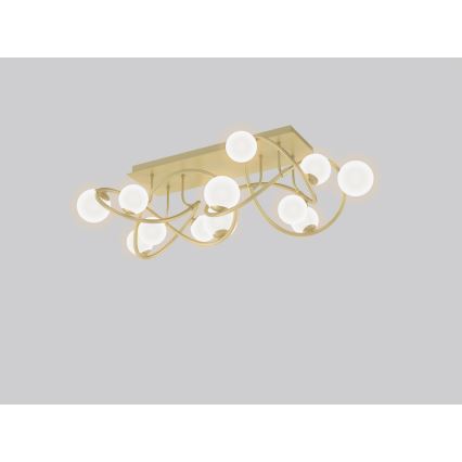 Wofi 9014-1201 - Пристельова LED люстра NANCY 12xG9/3,5W/230V золотий/білий