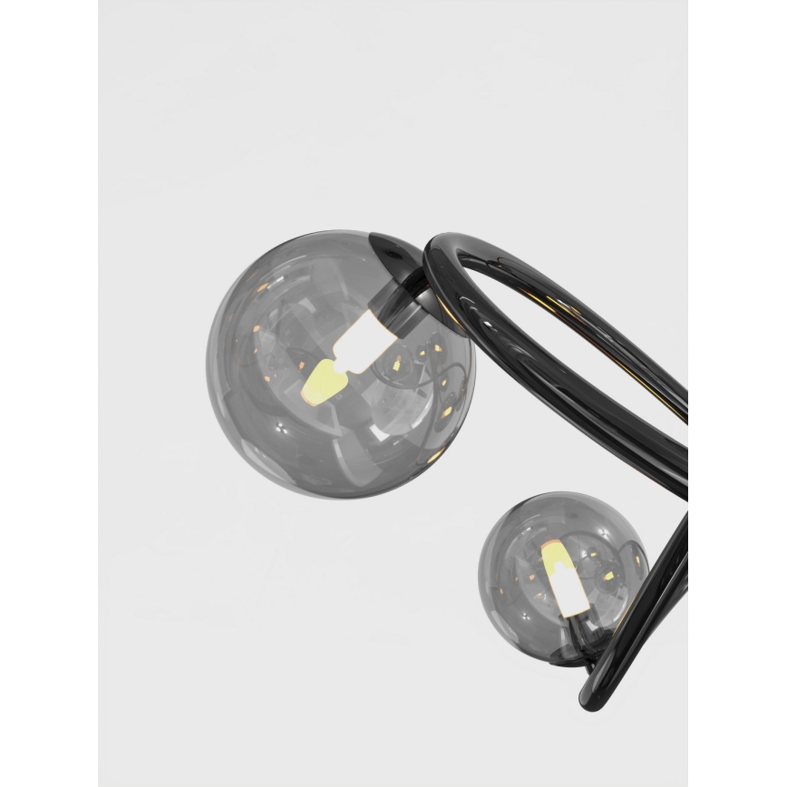 Wofi 9014-1205 - Пристельова LED люстра NANCY 12xG9/3,5W/230V чорний/глянцевий хром