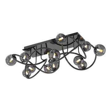 Wofi 9014-1205 - Пристельова LED люстра NANCY 12xG9/3,5W/230V чорний/глянцевий хром