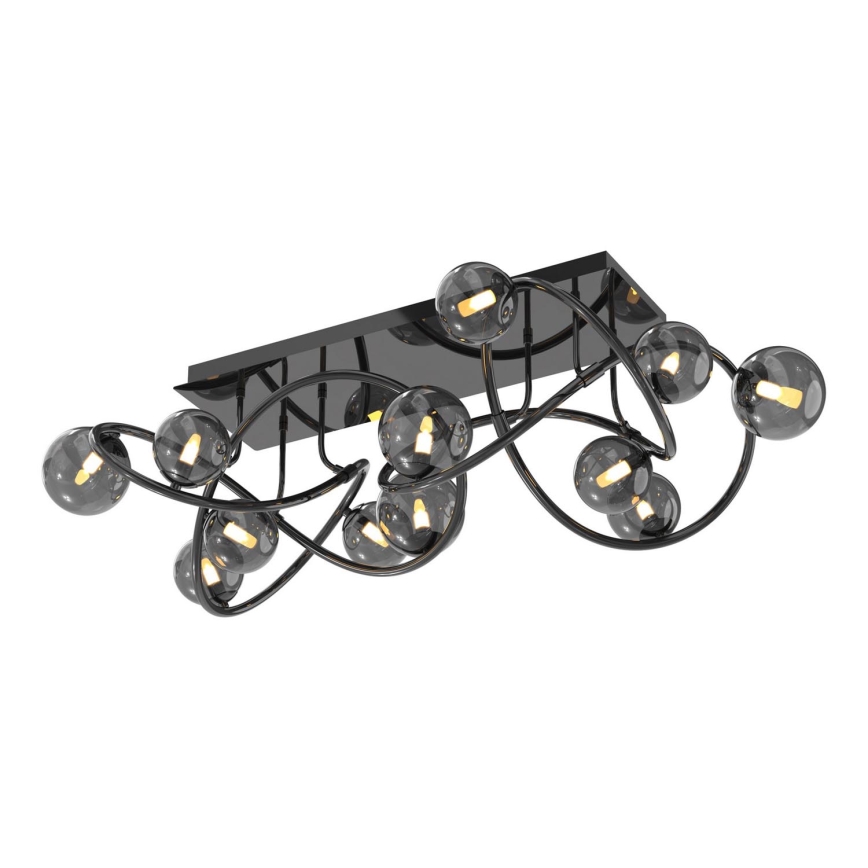 Wofi 9014-1205 - Пристельова LED люстра NANCY 12xG9/3,5W/230V чорний/глянцевий хром