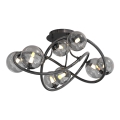 Wofi 9014-805 - Пристельова LED люстра NANCY 8xG9/3,5W/230V чорний/глянцевий хром