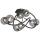 Wofi 9014-805 - Пристельова LED люстра NANCY 8xG9/3,5W/230V чорний хром