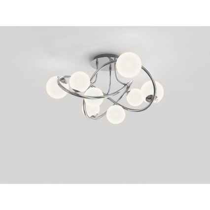 Wofi 9014-807 - Пристельова LED люстра NANCY 8xG9/3,5W/230V глянцевий хром