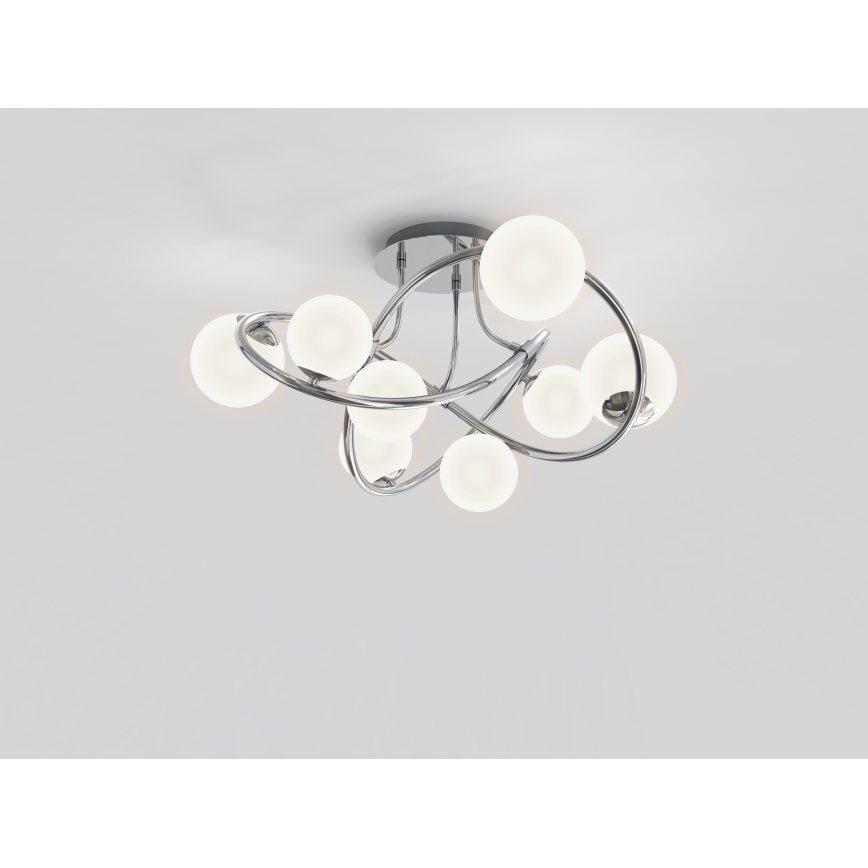 Wofi 9014-807 - Пристельова LED люстра NANCY 8xG9/3,5W/230V глянцевий хром