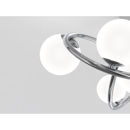 Wofi 9014-807 - Пристельова LED люстра NANCY 8xG9/3,5W/230V глянцевий хром