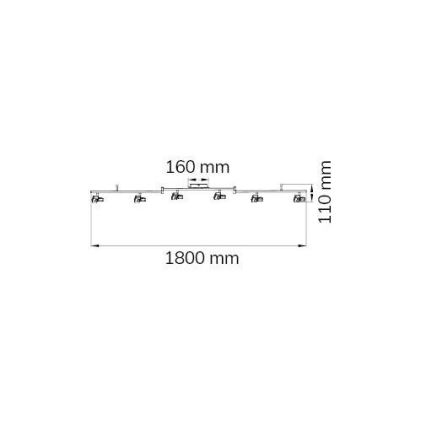 Wofi 9026.06.64.5000 - Светодиодный точечный светильник ZARA 6xLED/5,2W/230V