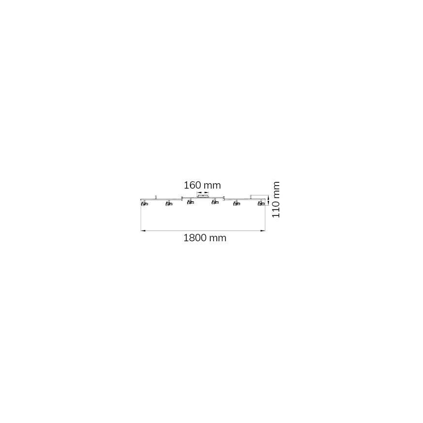 Wofi 9026.06.64.5000 - Светодиодный точечный светильник ZARA 6xLED/5,2W/230V