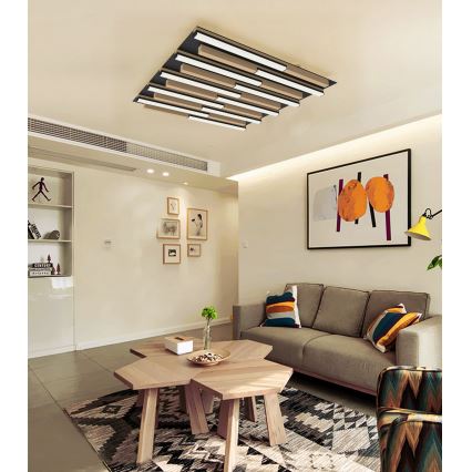 Wofi 9031-1006 - Светодиодный потолочный светильник с регулированием яркости PALERMO LED/40W/230V каучуковое дерево