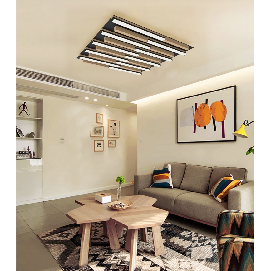 Wofi 9031-1006 - Светодиодный потолочный светильник с регулированием яркости PALERMO LED/40W/230V каучуковое дерево