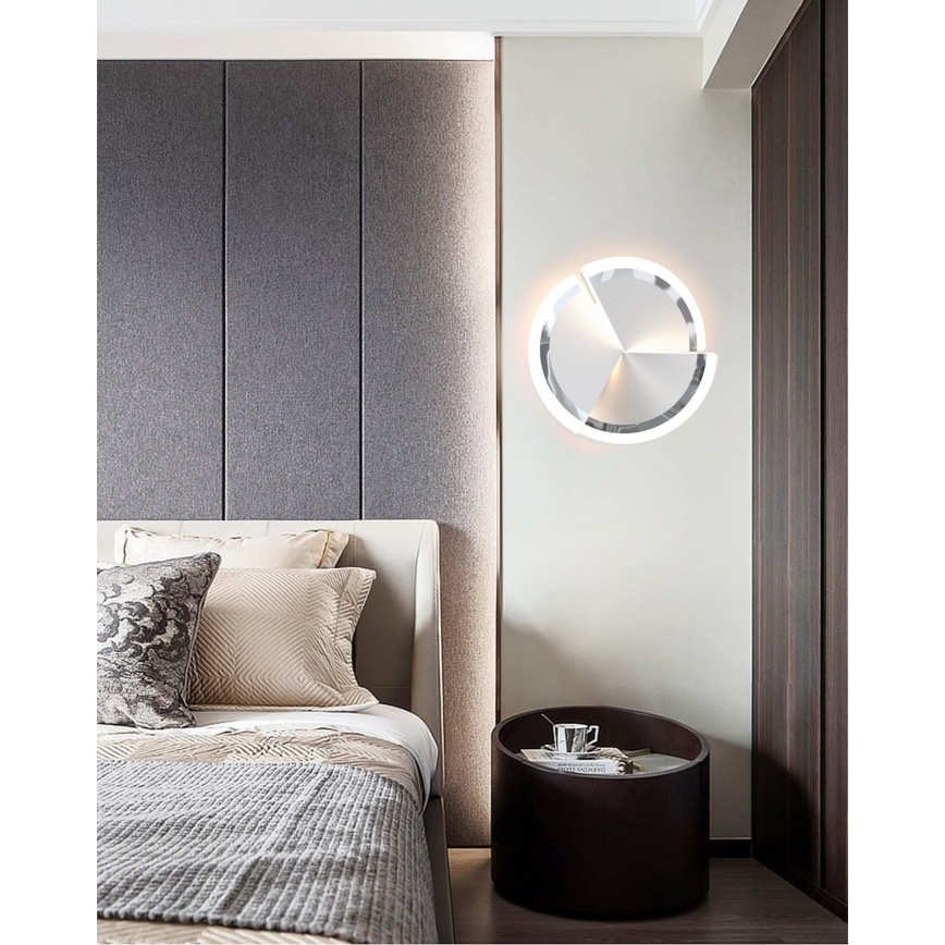 Wofi 9036-108S - Настінний LED світильник з регулюванням яскравості TRAPANI LED/12W/230V