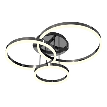 Wofi 9049-405 - Пристельова LED люстра з регулюванням яскравості PERPIGNAN LED/51W/230V чорний/глянцевий хром