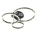 Wofi 9049-405 - Светодиодная регулируемая потолочная люстра PERPIGNAN LED/51W/230V черный/глянцевый хром