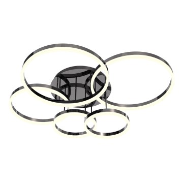 Wofi 9049-605 - Пристельова LED люстра з регулюванням яскравості PERPIGNAN LED/80W/230V чорний/глянцевий хром