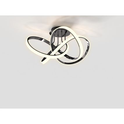 Wofi 9134-105L - Пристельова LED люстра з регулюванням яскравості INDIGO LED/50W/230V чорний/глянцевий хром