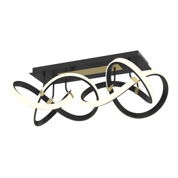 Wofi 9134-204 - Світлодіодна регульована накладна люстра INDIGO LED/64W/230V чорний/золотий