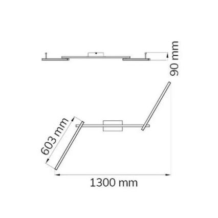 Wofi 9163.03.01.0000 - Пристельова LED люстра CLAY 3xLED/10W/230V