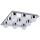 Wofi 9175.09.01.0000 - Стельовий LED світильник з регулюванням яскравості LOGAN 9xLED/4,2W/230V