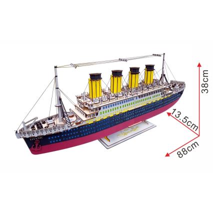 Woodcraft - Деревянная 3D-головоломка Титаник
