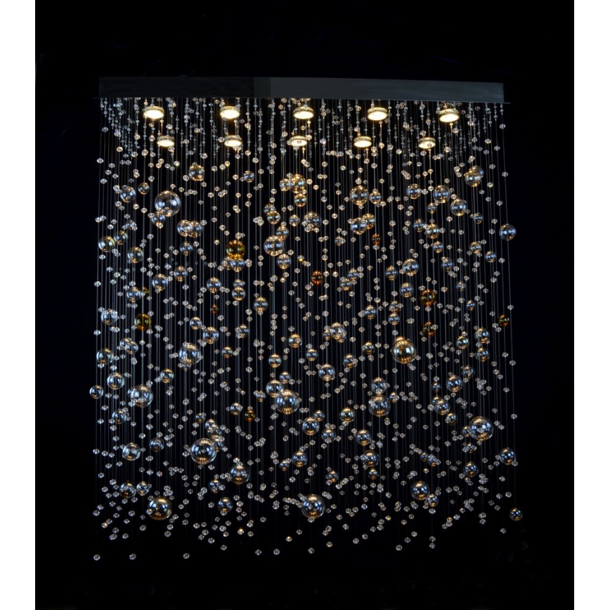 Wranovsky JWZ610100101 - Хрустальная припотолочная люстра ORBIS 10xGU10/40W/230V