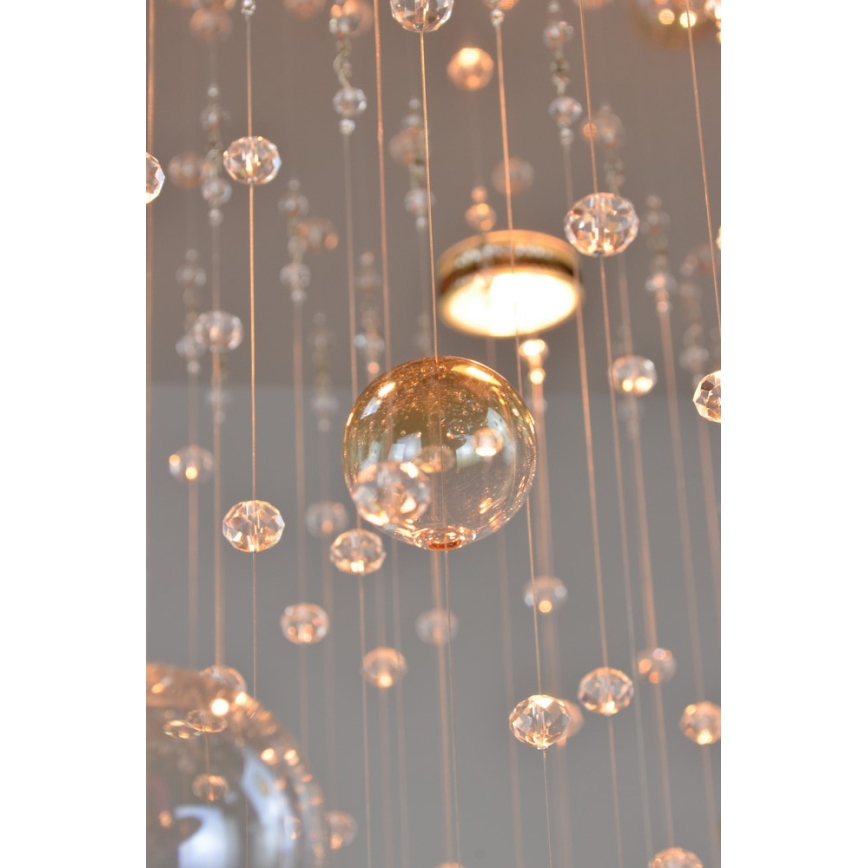 Wranovsky JWZ610100101 - Хрустальная припотолочная люстра ORBIS 10xGU10/40W/230V