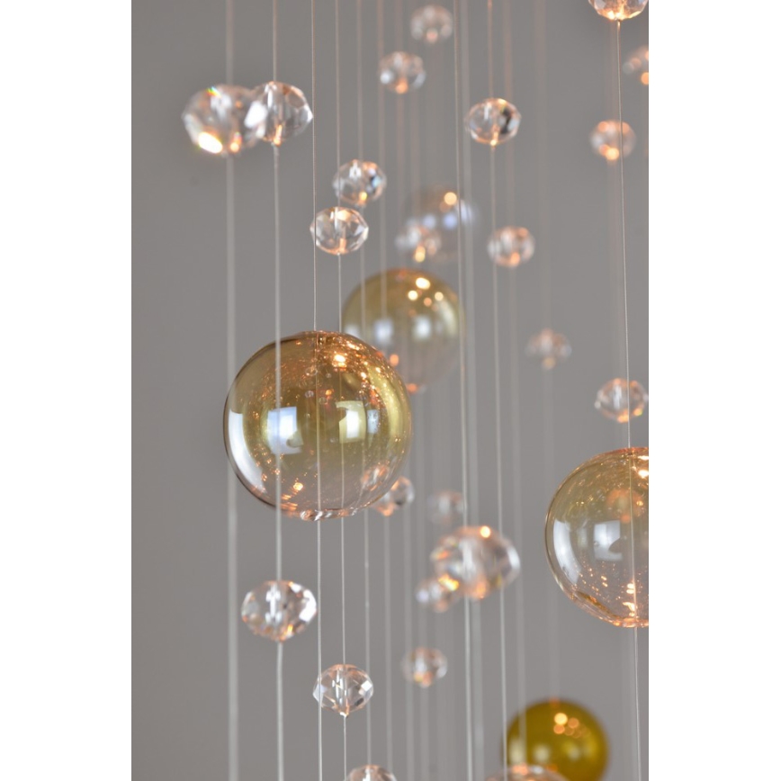 Wranovsky JWZ610100101 - Хрустальная припотолочная люстра ORBIS 10xGU10/40W/230V