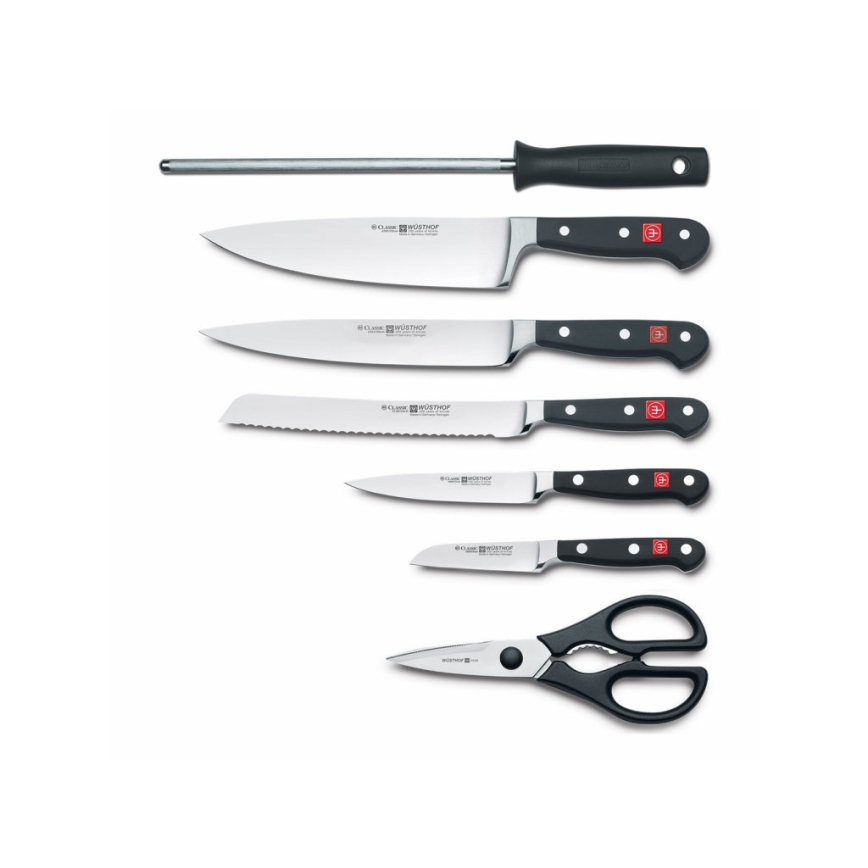 Wüsthof - Набір кухонних ножів у підставці CLASSIC 8 шт ясень/бежевий