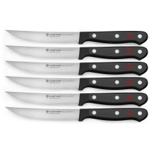 Wüsthof - Набор кухонных ножей для стейка GOURMET 6 шт. черный