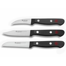 Wüsthof - Набор кухонных ножей для овощей GOURMET 3 шт. черный
