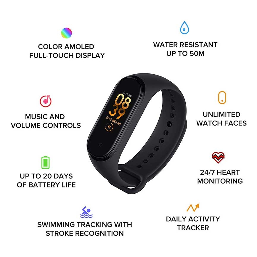 Xiaomi - Фитнес-браслет Mi Band 6 Bluetooth 5 ATM
