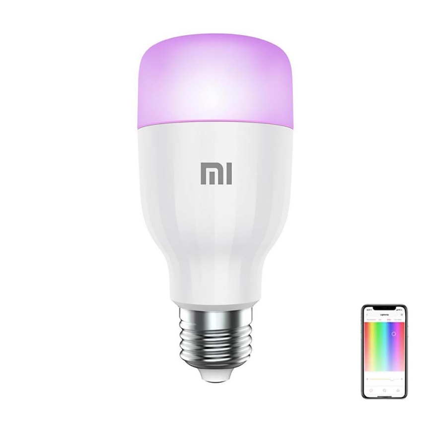 Xiaomi - Светодиодная RGB-лампочка с регулированием яркости E27/9W/230V 1700-6500K Wi-Fi