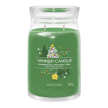 Yankee Candle - Ароматична свічка SHIMMERING CHRISTMAS TREE велика 567 г 60-90 год.