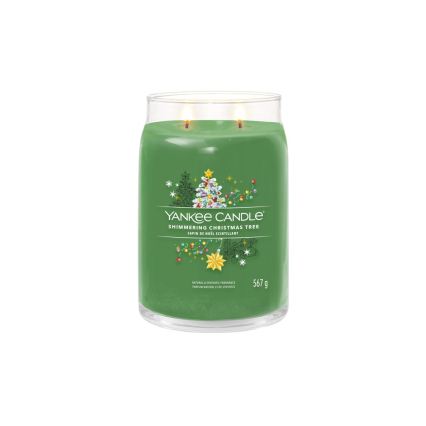 Yankee Candle - Ароматична свічка SHIMMERING CHRISTMAS TREE велика 567 г 60-90 год.
