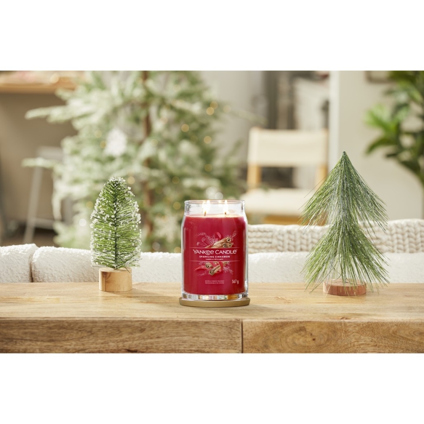 Yankee Candle - Ароматична свічка SPARKLING CINNAMON, велика, 567 г, 60–90 годин