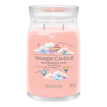 Yankee Candle - Ароматична свічка WATERCOLOUR SKIES велика 567 г 60-90 год.