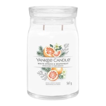 Yankee Candle - Ароматична свічка WHITE SPRUCE & GRAPEFRUIT велика 567 г 60-90 год.
