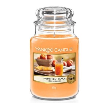 Yankee Candle - Ароматична свічка FARM FRESH PEACH велика 623г 110-150 год.