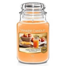 Yankee Candle - Ароматична свічка FARM FRESH PEACH велика 623г 110-150 год.