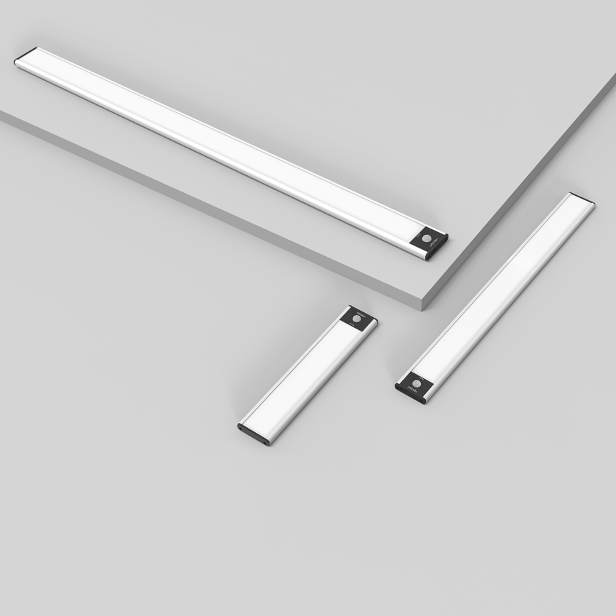 Yeelight - LED Акумуляторне освітлення меблів з регулюванням яскравості з датчиком LED/2,4W/2200 mAh 4000K 60 см срібний