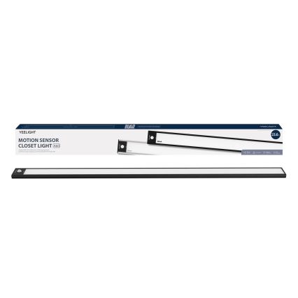 Yeelight - Светодиодное регулируемое зарядное освещение для мебели с датчиком LED/2,4 Вт/2200 мАч 4000K 60 см черное