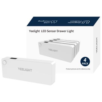 Yeelight - НАБІР 4x LED Меблевий світильник з датчиком LED/0,15W/5V 2700K