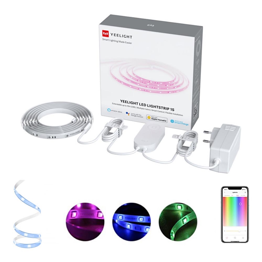 Yeelight - Светодиодная RGB-лента с регулированием яркости LED/7,5W/230V Wi-Fi 2 м