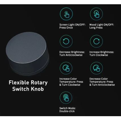 Yeelight - Светодиодная RGB-подсветка монитора с регулированием яркости LED/10W/230V IP50 CRI 95 + дистанционное управление