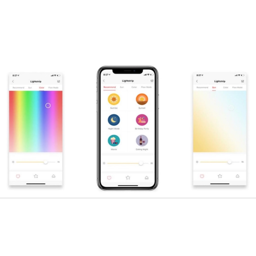 Yeelight - Світлодіодна RGB стрічка з регулюванням яскравості LED/7,5W/230V 2 м