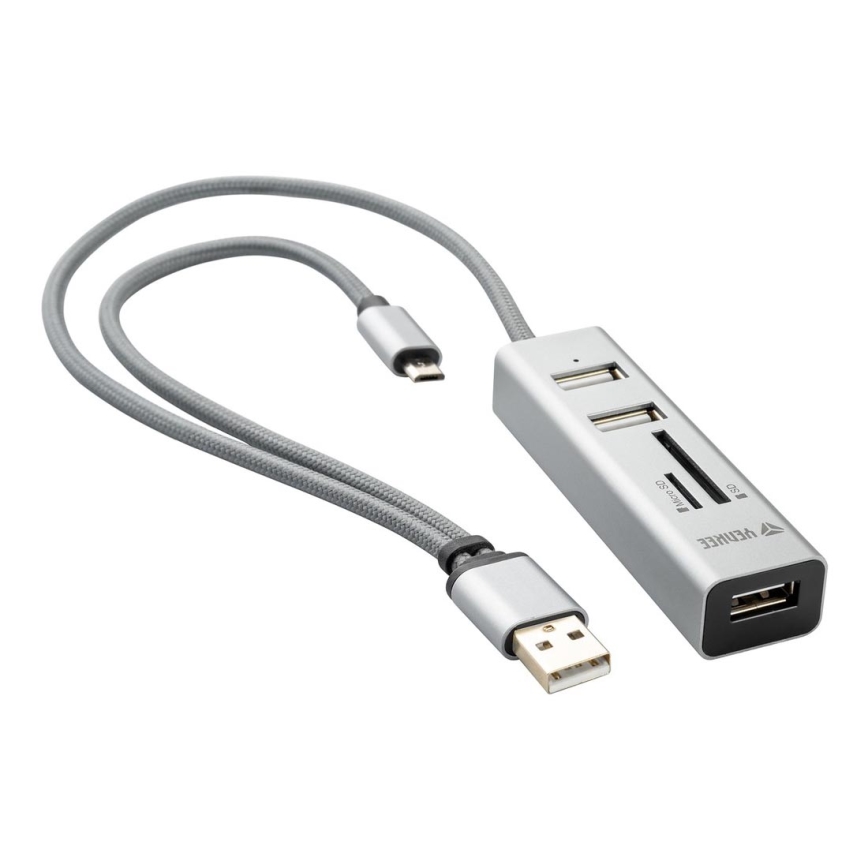 Yenkee - USB Хаб 2.0 тa OTG і кард-рідер