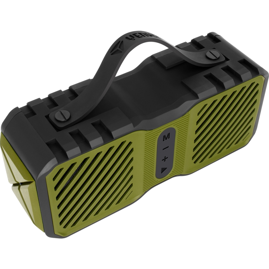 Yenkee - Зарядна TWS колонка 20W/5V IPX6 зелений/чорний
