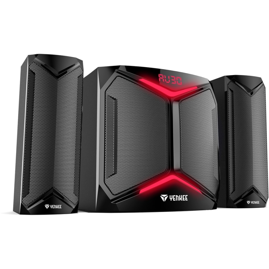 Yenkee - Колонки для ПК 2.1 50W/230V черный + дистанционное управление