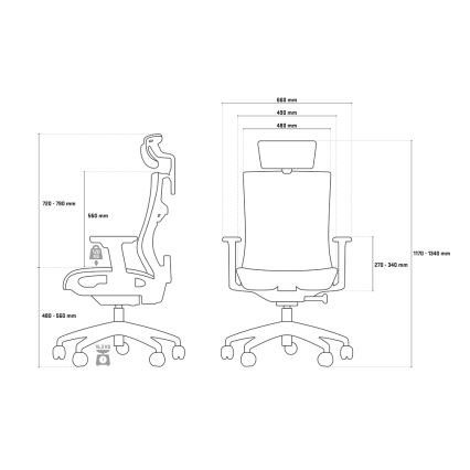 Yenkee - Кресло для офиса черный/серый