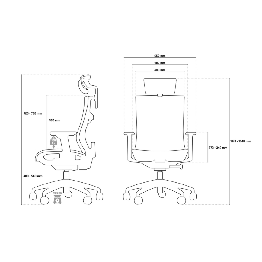 Yenkee - Кресло для офиса черный/серый